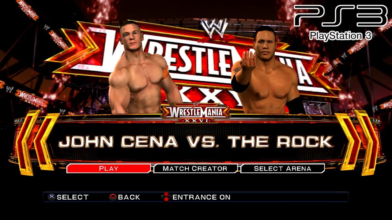 WWE SmackDown VS Raw 2011 PS3 - John Cena VS The Rock [2K][mClassic]