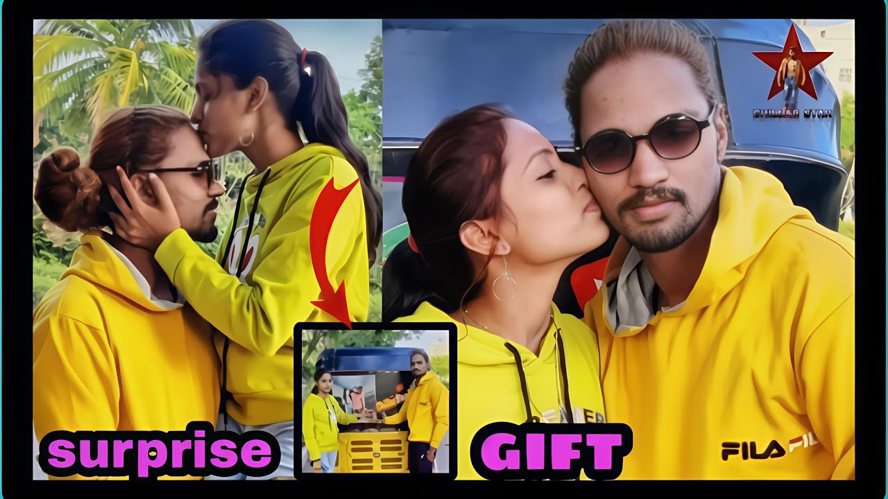 Chillar star brother wife ki surprise😊❤️ gift🥰🩵🤗❤️😘🩷😉 tq you bava love 🥰🩷❤️🩵🤗😘😉😍#chillarstarbrother