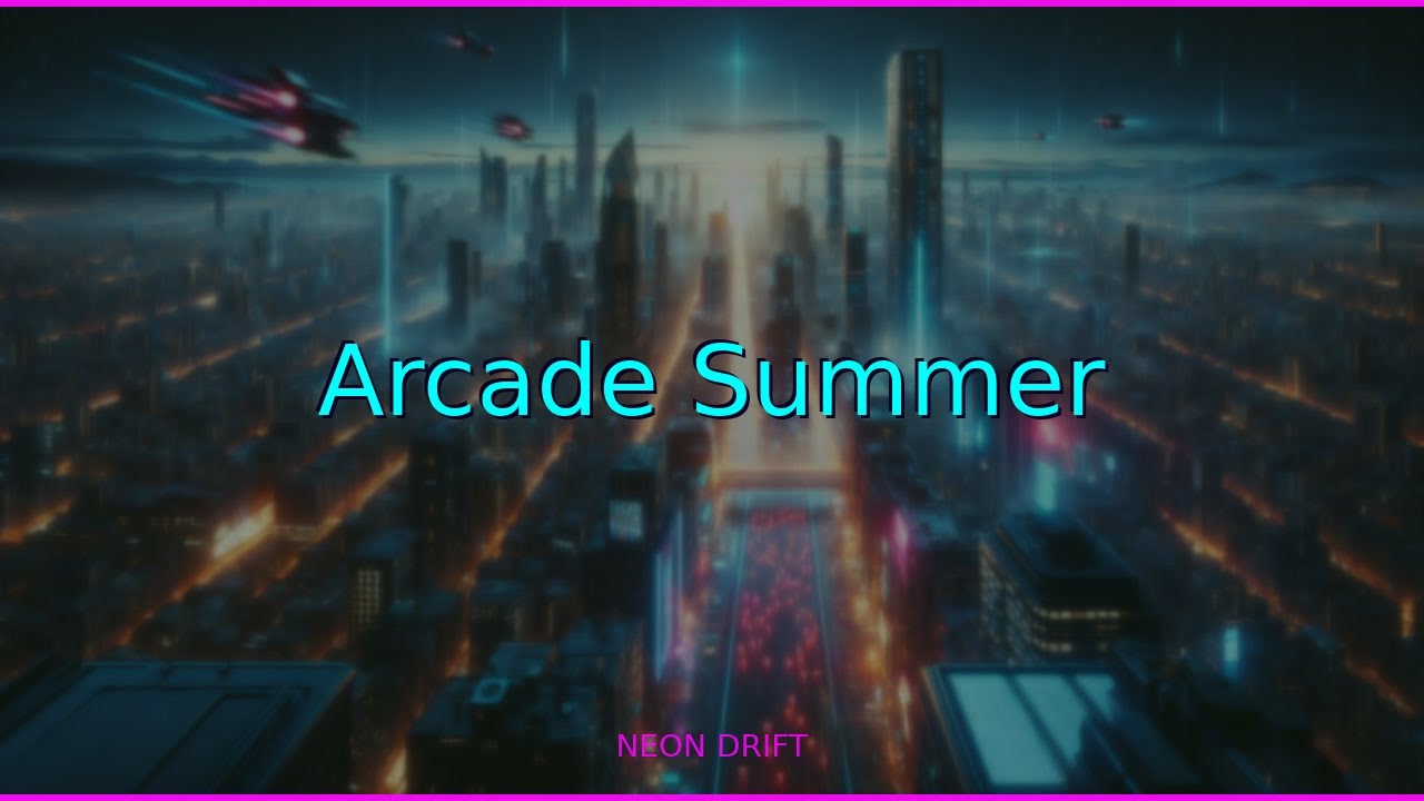 ⚡ Arcade Summer — Retrowave Mix for Focus & Gaming | Neon Drift