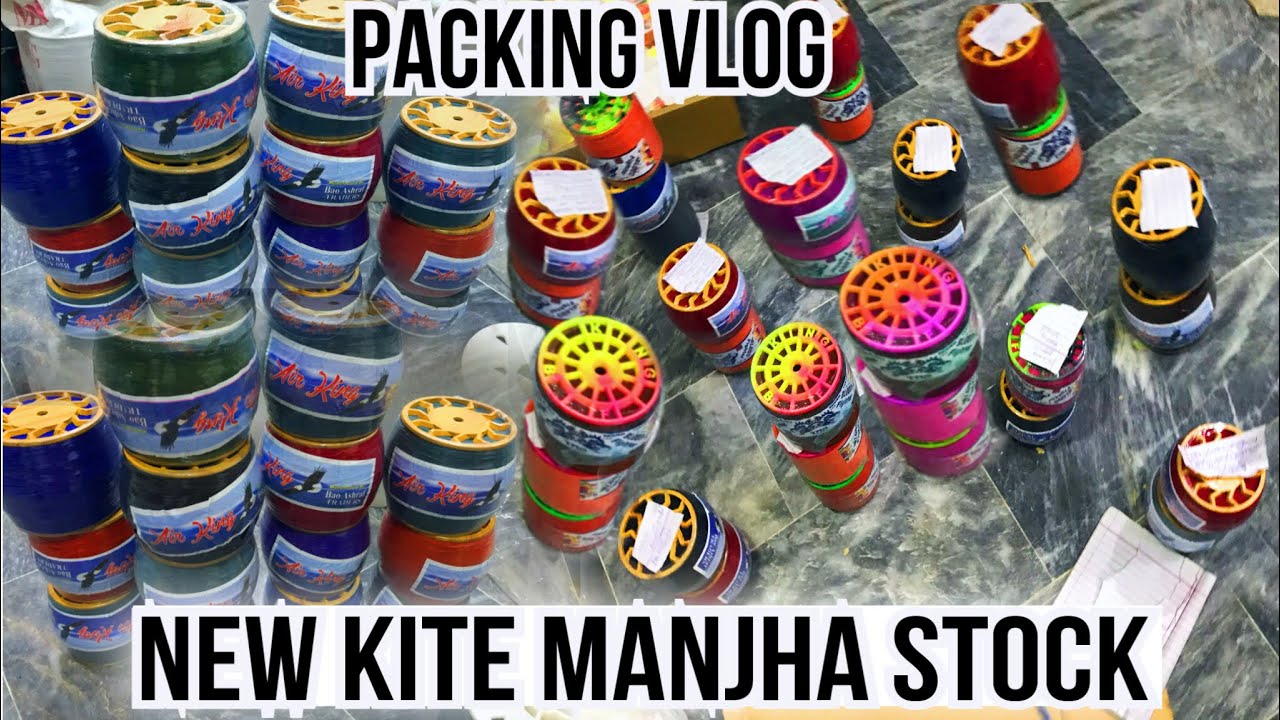 🪁Kite Flying Thread 🪁Sharp kite Manjha packing & Unboxing 🔥🪁