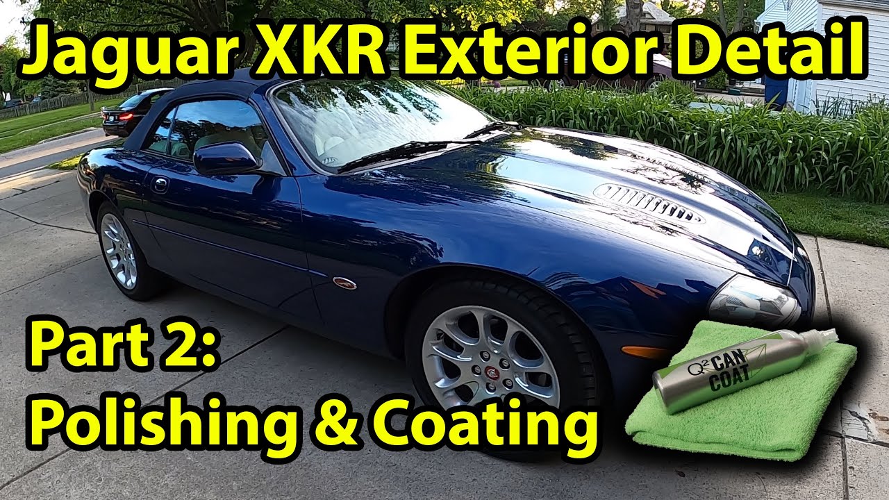 Jaguar XKR Paint Correction! Scratch Removal and Ceramic Coating Application (Gyeon Can Coat)