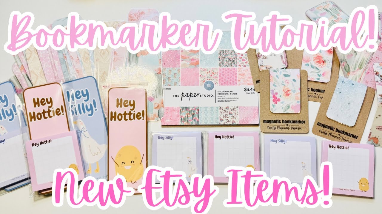 #PaperStashSmash 6x6 Paper Pad Smash Collab- Laminated Flat & Magnetic Bookmarkers!