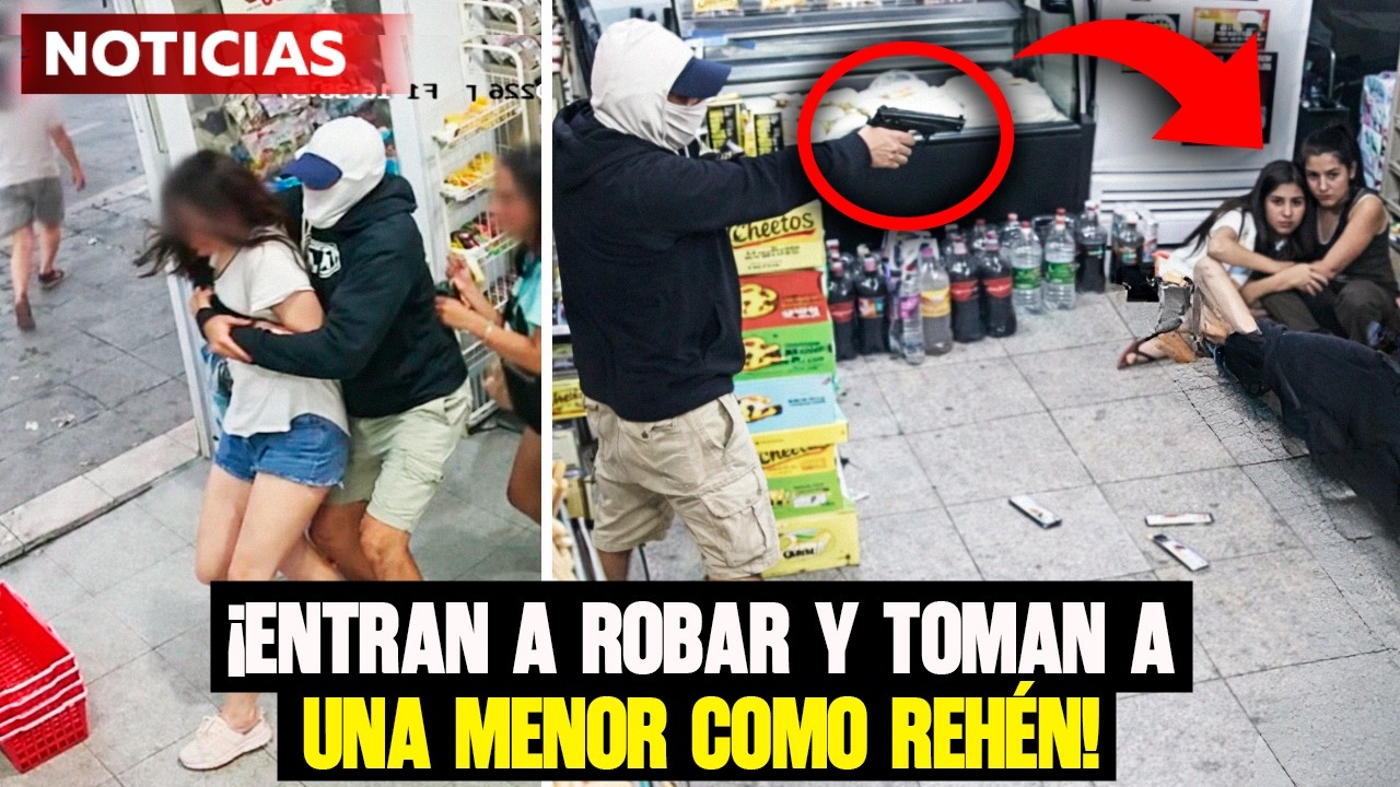 LADRONES entran ARMADOS, ROBAN y AMENAZAN DE MUERTE a una MENOR | Captado en C&aacute;mara