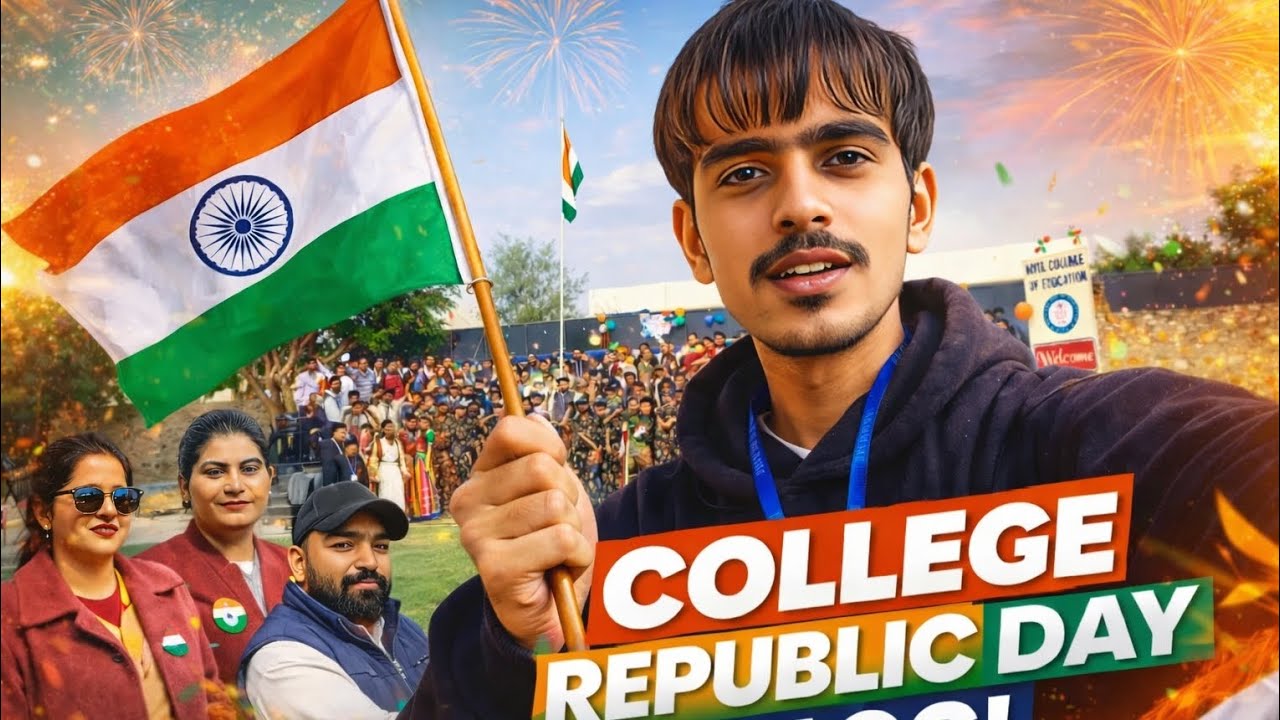 College Republic Day Vlog 🇮🇳 | 26 January Celebration | Full Deshbhakti Mahol