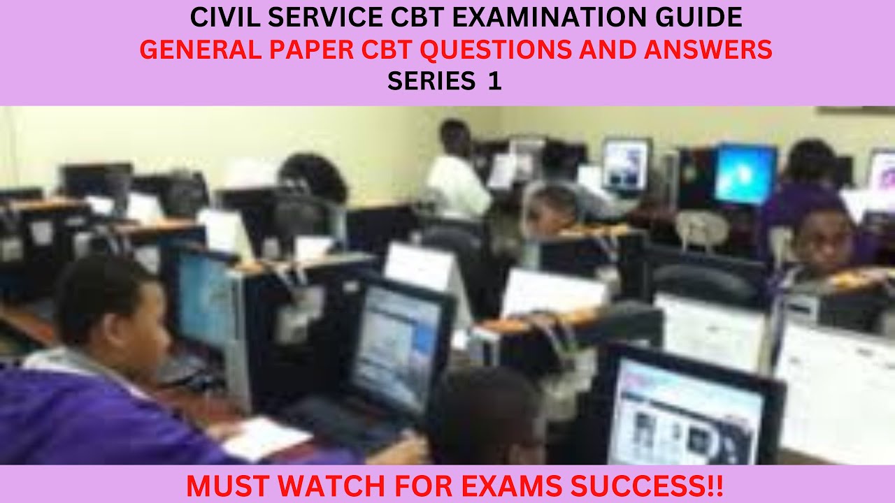 Civil Service CBT General Paper Questions for Directorate Promotion Exams