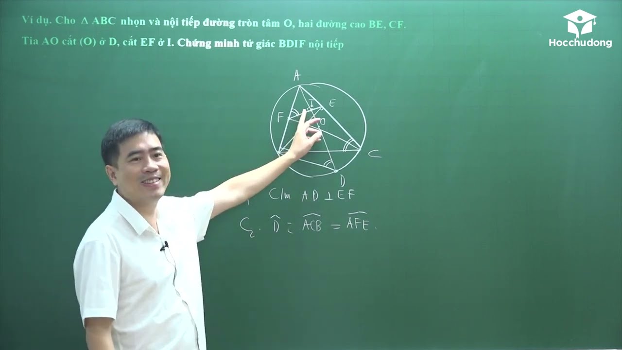 Toán lớp 9 - Tứ giác nội tiếp (Tiếp theo) - Thầy Bùi Minh mẫn