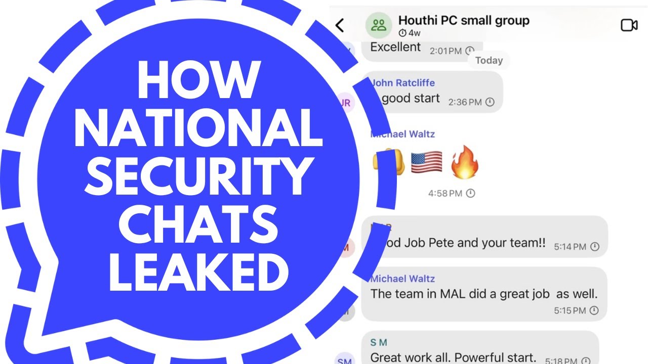 How National Security Chats leaked on Signal