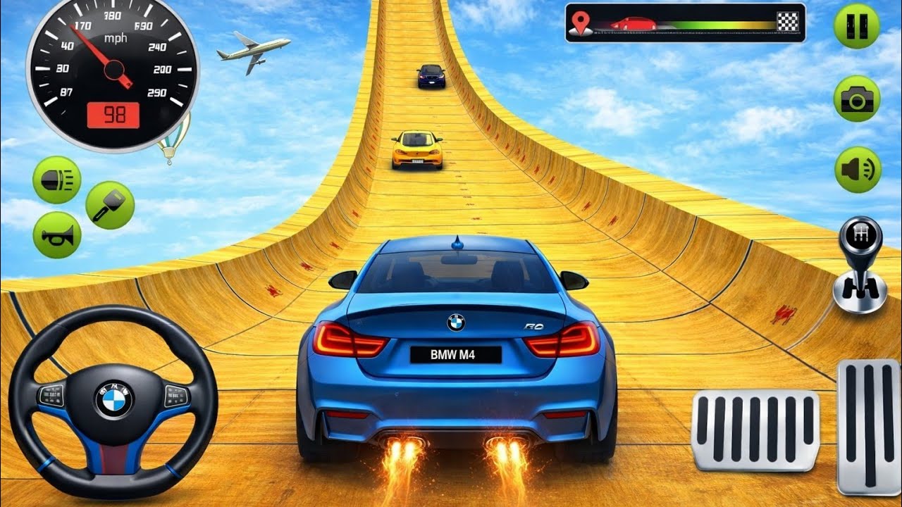 😱Car racing game video | GT car stunt master game 🎯