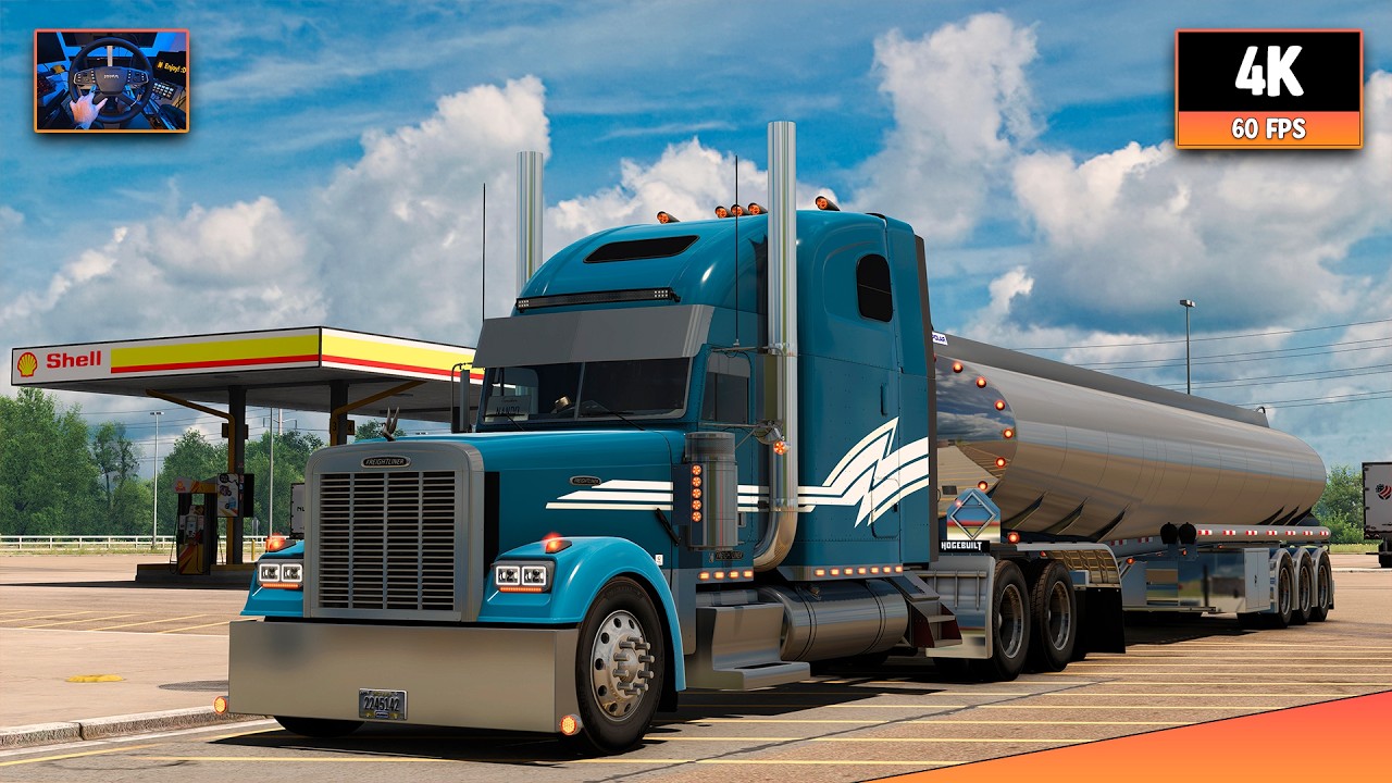 Freightliner Classic XL + DD60 12.7L | Joplin - Jonesboro | ATS 1.58 4K Gameplay + Wheel Cam