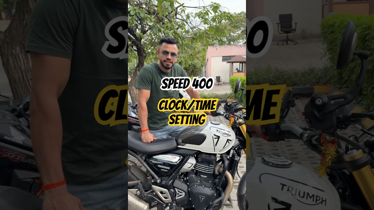 How to set the Time/Clock in Speed 400⏰#triumph #speed400 #triumphspeed400 #triumphscrambler #400x