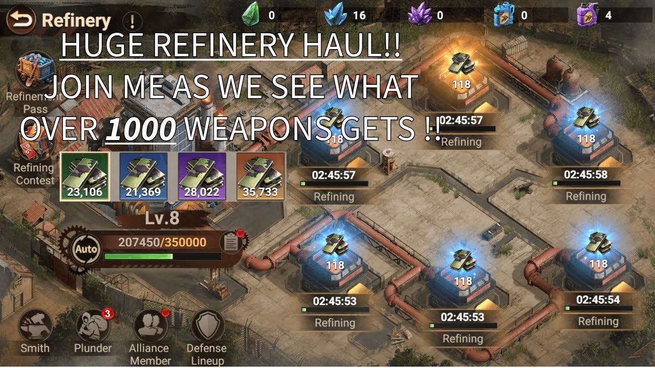 Refinery Madness: 1,000+ Weapons Crafted Searching for God-Tier in Doomsday ( LIVE )
