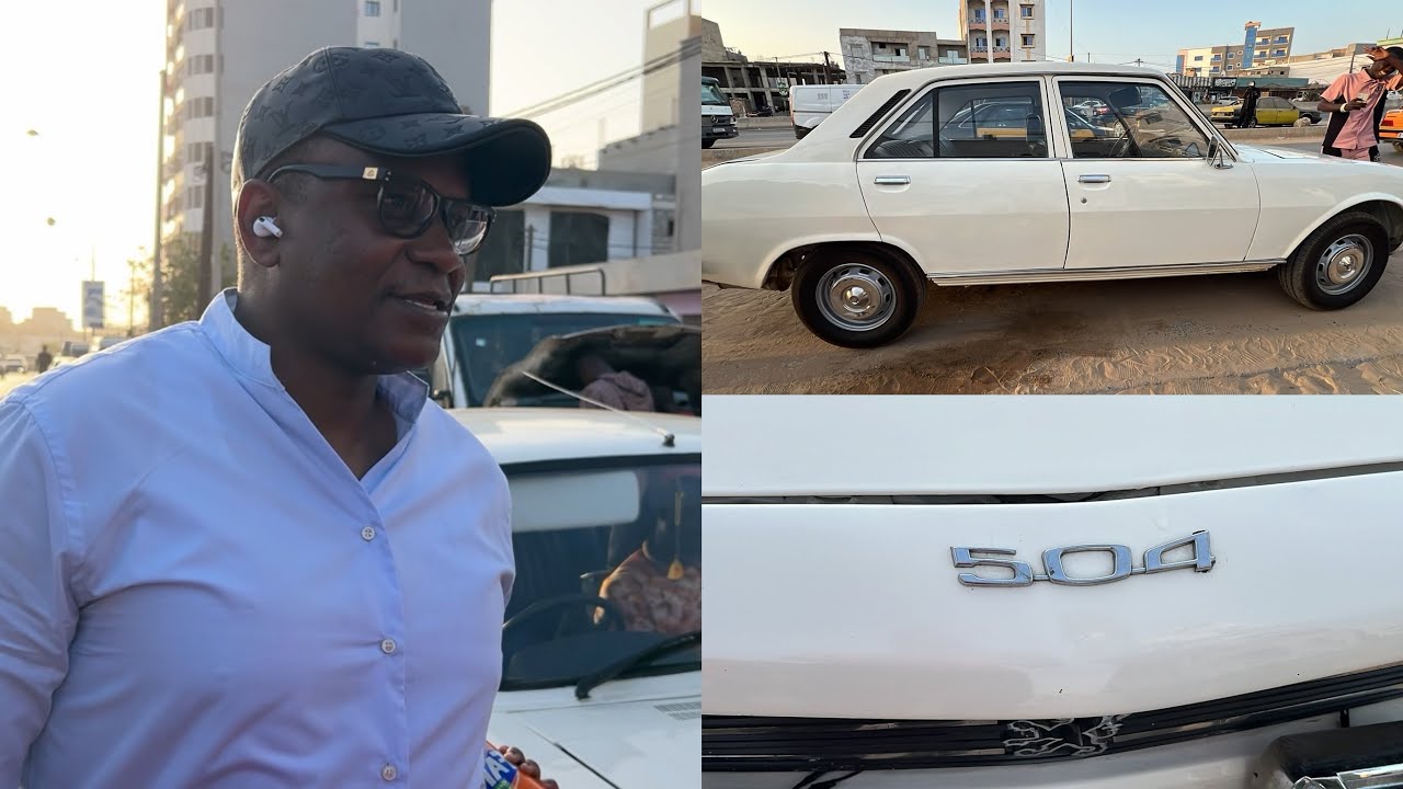 Lat Diop débarque chez Boucher Ketchup avec une voiture hors série Peugeot 504