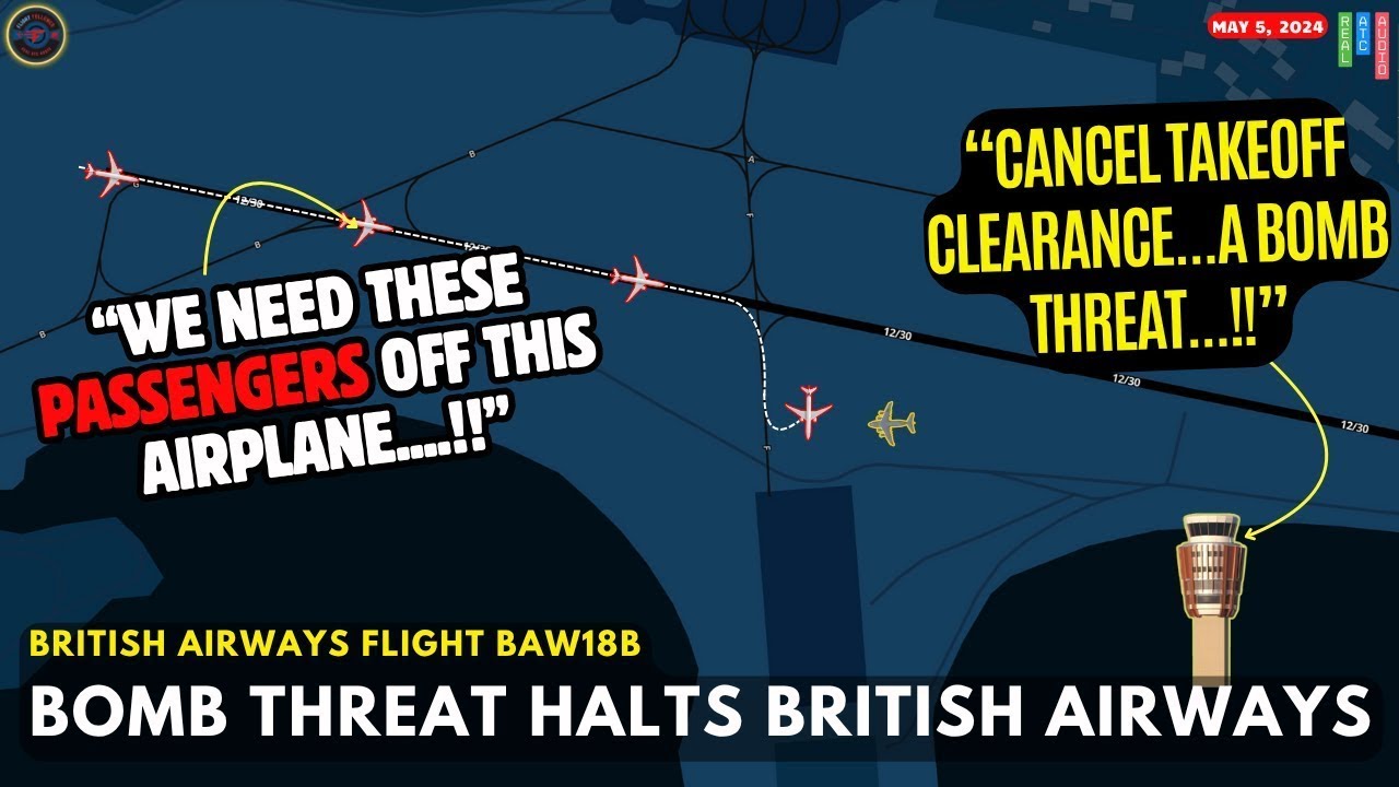 "CANCEL TAKEOFF!" | British Airways Bomb Threat and Airport Evacuation at Bermuda Airport 