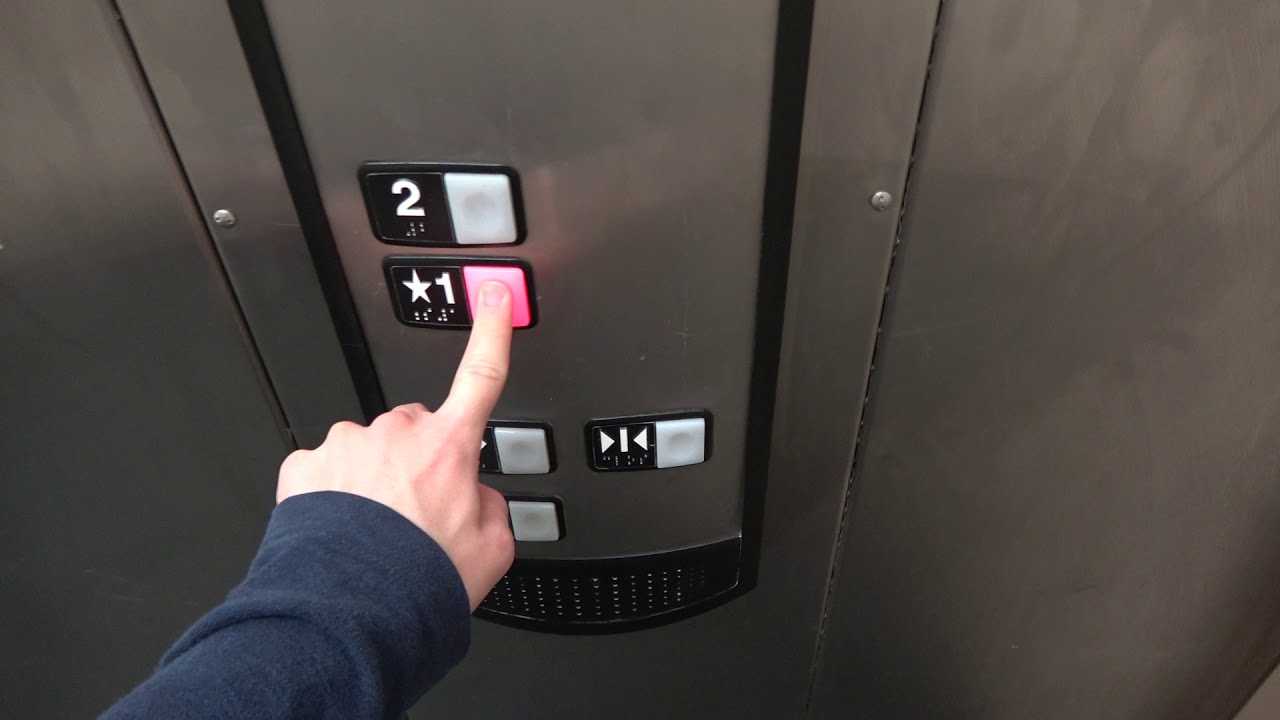 Low-Pitched Chime! Schindler 330A Hydraulic Elevator at Clements High School in Sugar Land, TX.