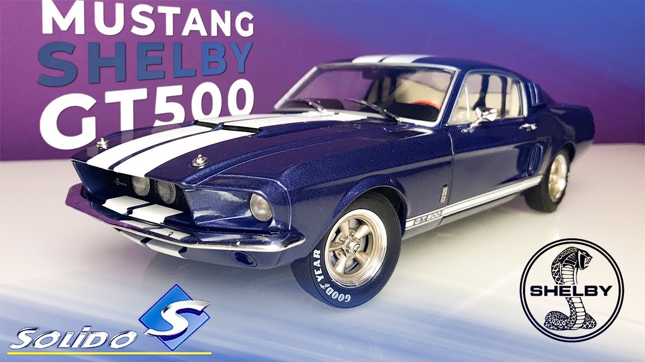 1:18 Ford Shelby Mustang GT500 (1967, Blue) - Solido [Unboxing]