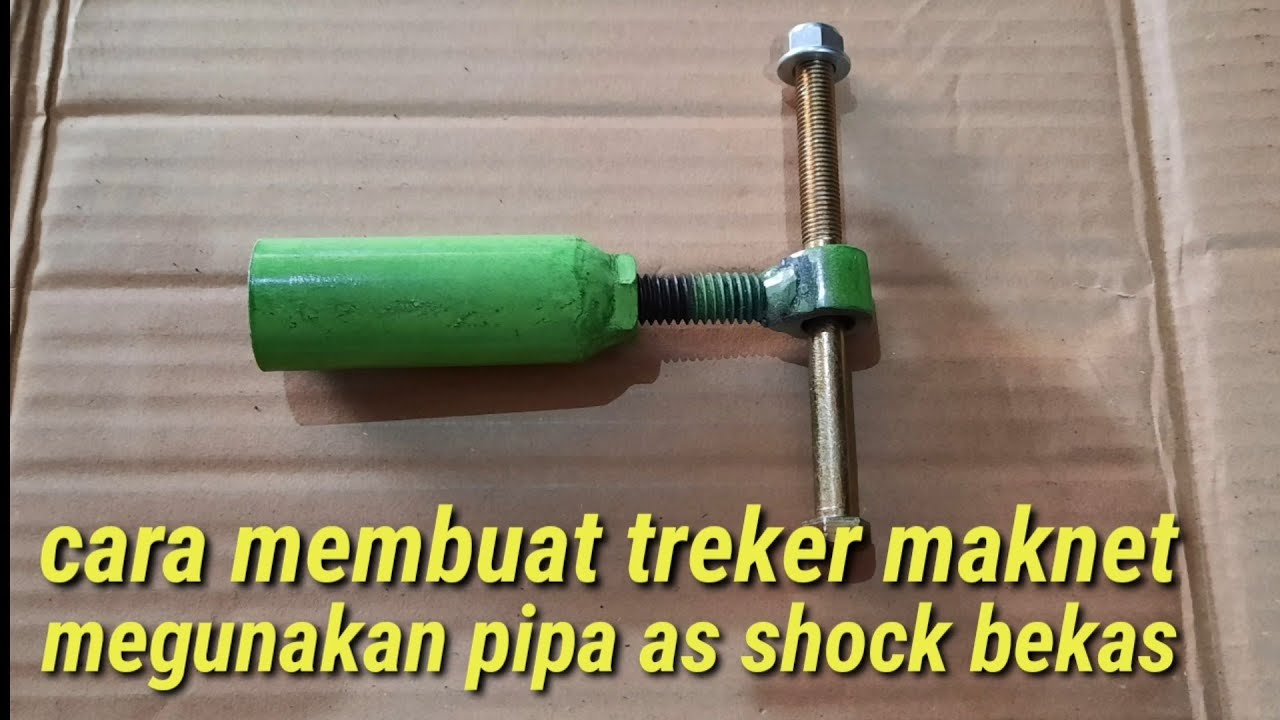 diy cara membuat treker maknet f1zr mengunakan as shock bekas