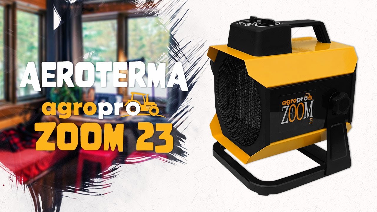Aeroterma AgroPro Zoom 23, monofazata, 2.3kW, unboxing, proba, panou de control, dezasamblare