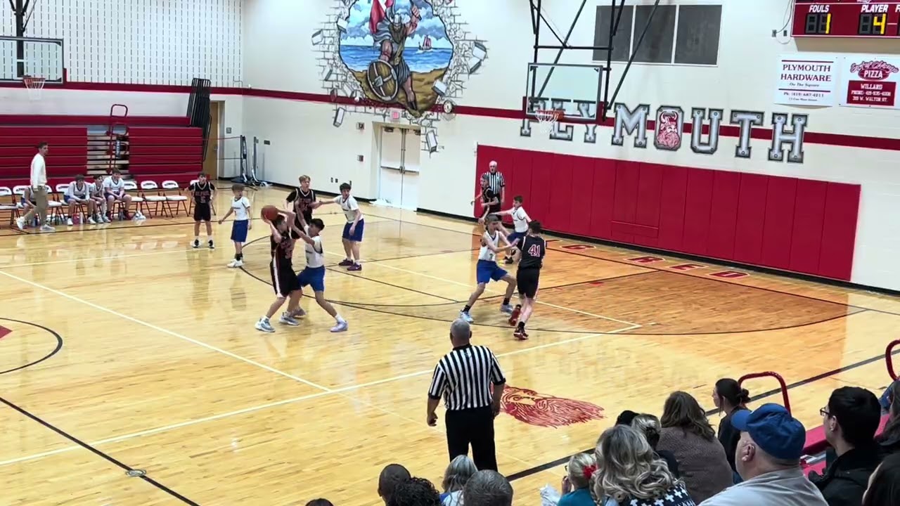 2/2/26 1st quarter 7th grade tournament 2nd round vs. Western Loss 27-23