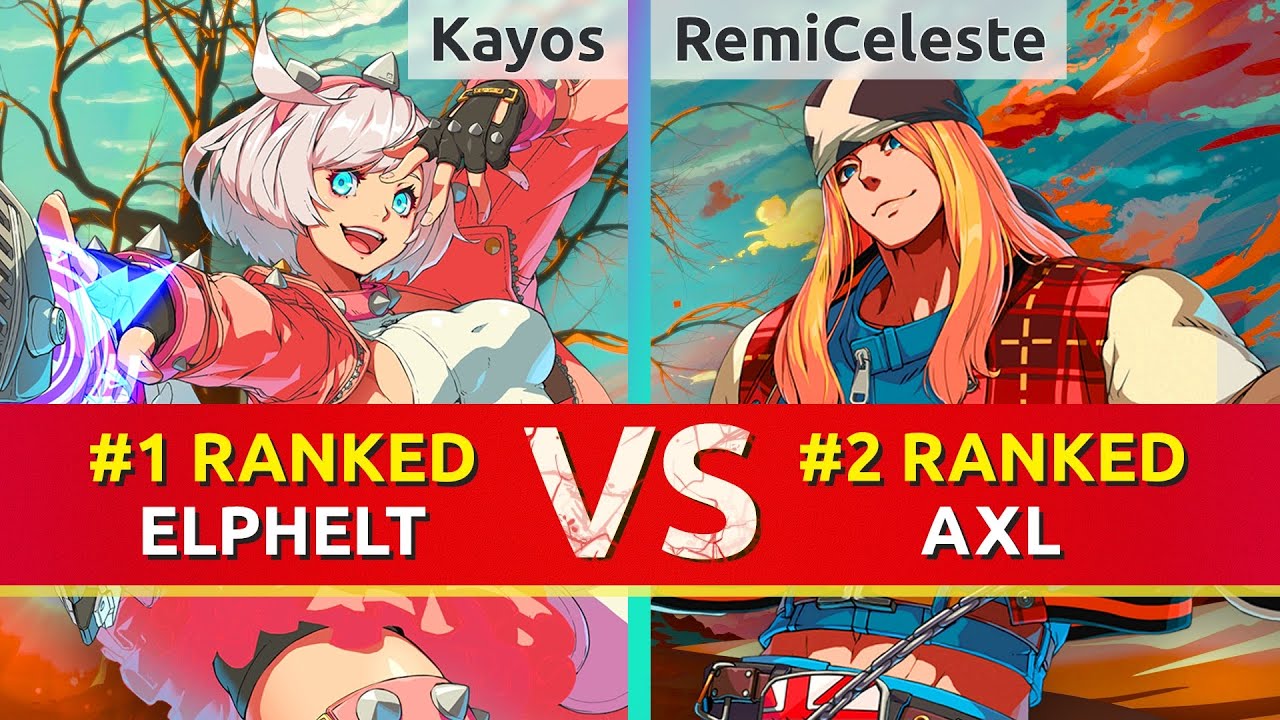 GGST ▰ Kayos (#1 Ranked Elphelt) vs RemiCeleste (#2 Ranked Axl). High Level Gameplay