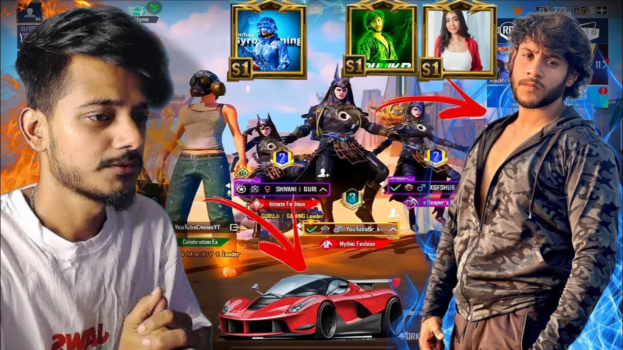 🔥Challenging mythic fashion Rich 💸 Girl  Squad noob prank in TDM 1v3 😈