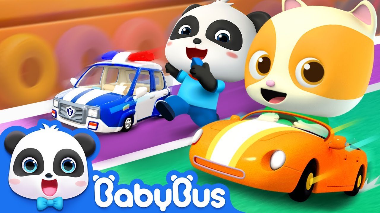 Police Car and Toy Car Race 🚓🚗 | Monster Truck | Nursery Rhymes | Kids Songs | BabyBus