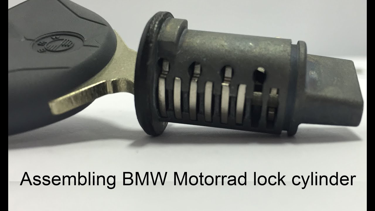 Assembling a BMW Motorrad lock cylinder