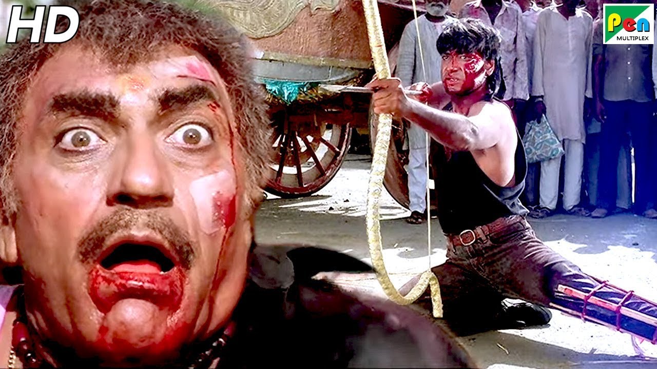 Ajay Devgn Fight Scene &ndash; Divya Shakti Climax Scene | Ajay Devgn, Amrish Puri, Shakti Kapoor, Raveena
