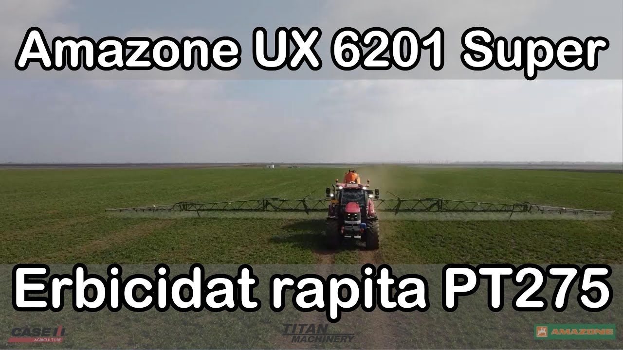 Erbicidat Rapita! Spraying Rapeseed! Case Puma 210 & Amazone UX 6201 Super 36m Boom