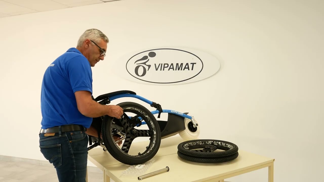 How to Install the Wheels on Your Vipamat Hippocampe Wheelchair