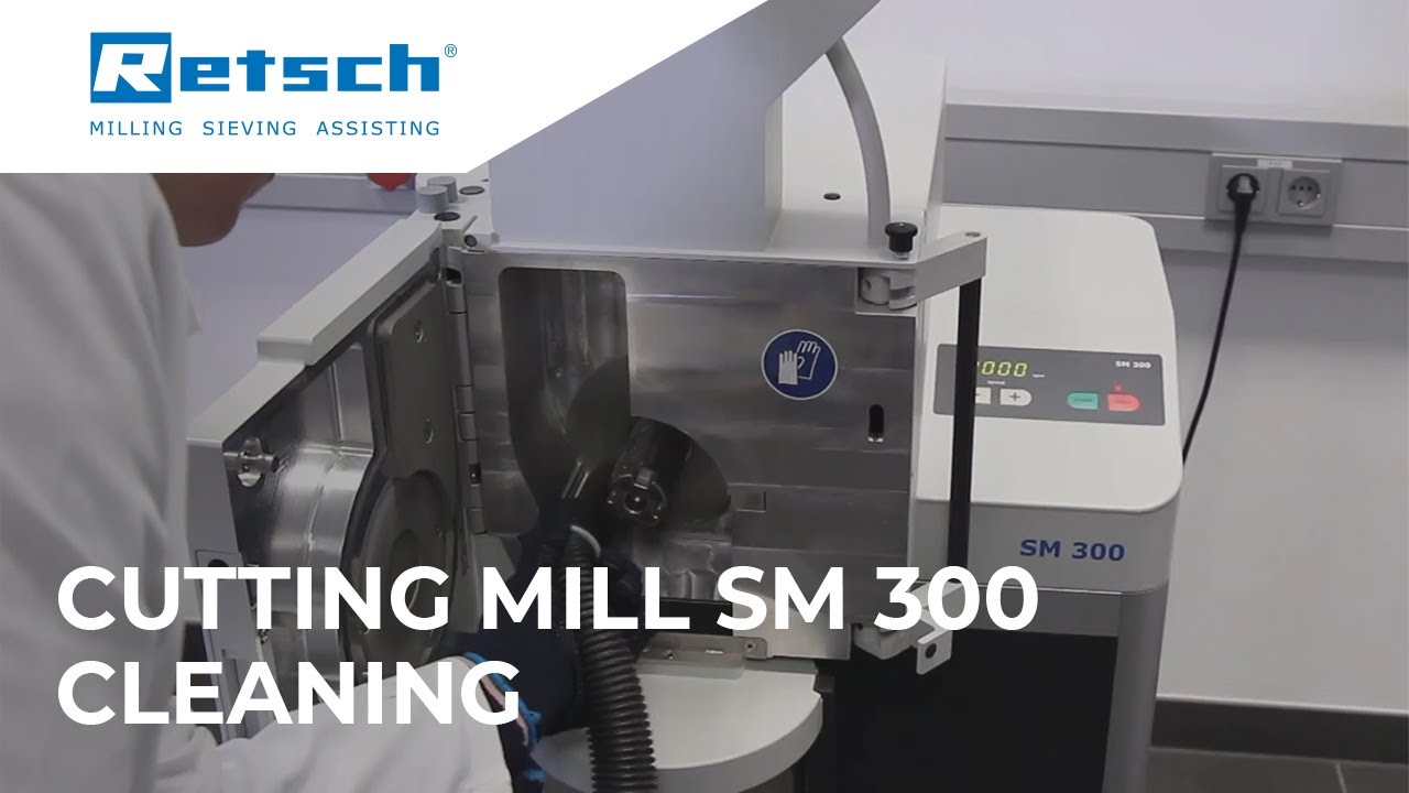 Cutting Mill SM 300  - Cleaning #RETSCH #cuttingmill #laboratoryinstruments