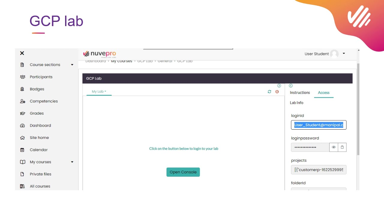 Nuvepro GCP lab