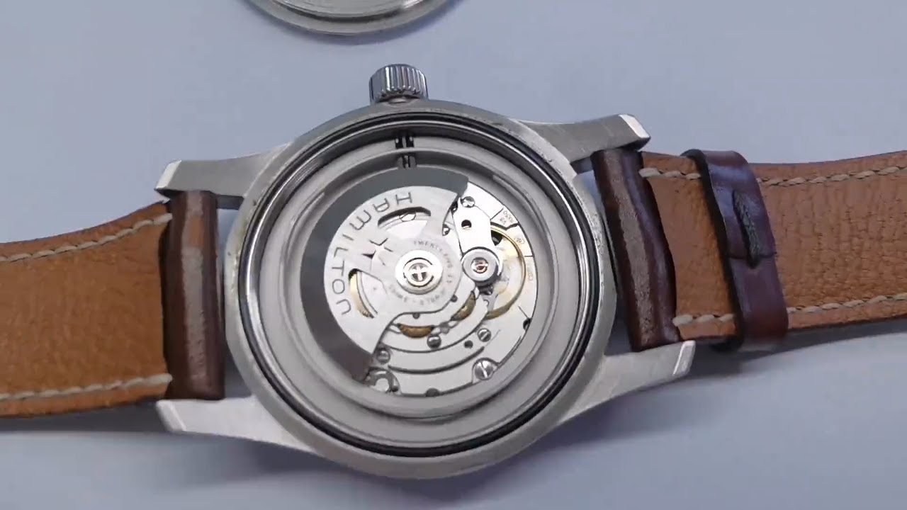 Hamilton Khaki watch routine oiling & maintenance service CAL.07611 movement is different from 2824