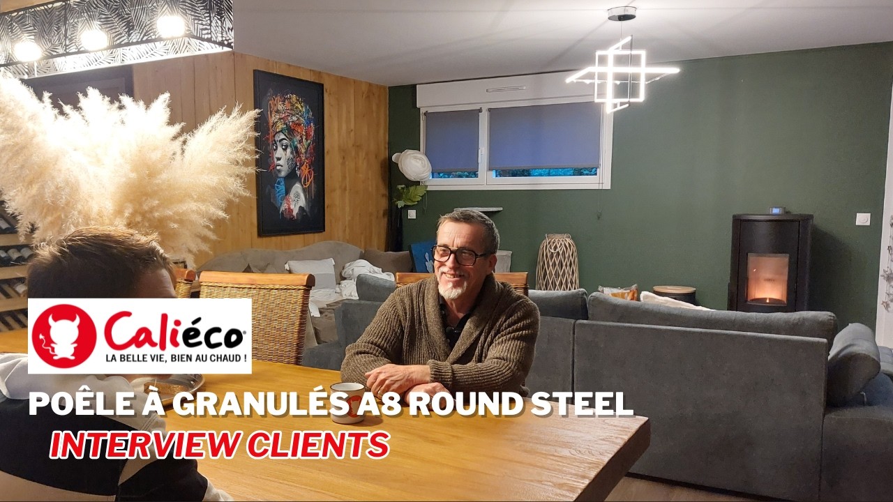 🔥 Témoignage client Caliéco – Installation du poêle A8 Round Style 🔥