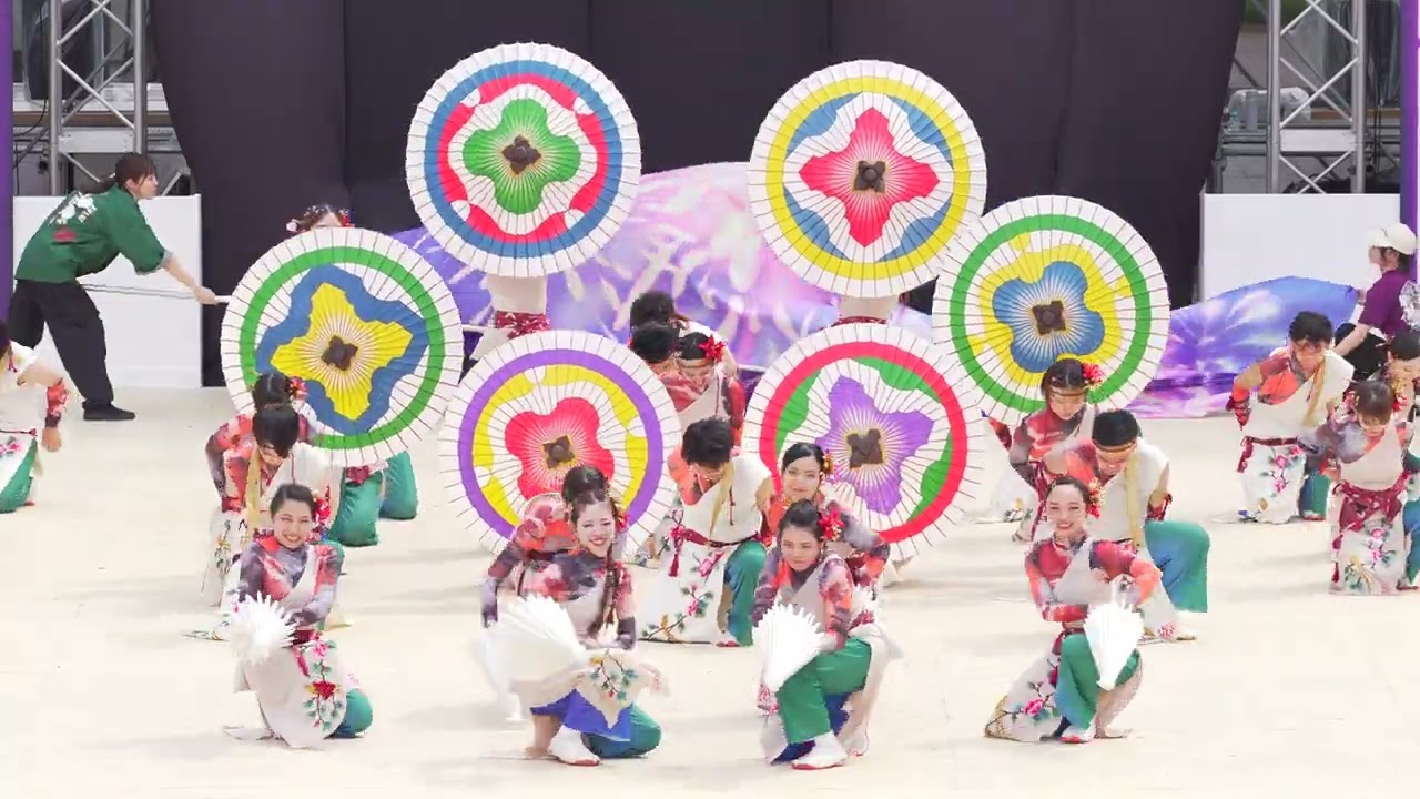 [4K] 夜さり華-yosaribana-　にっぽんど真ん中祭り 2024 どまつり 日曜日 (中央)