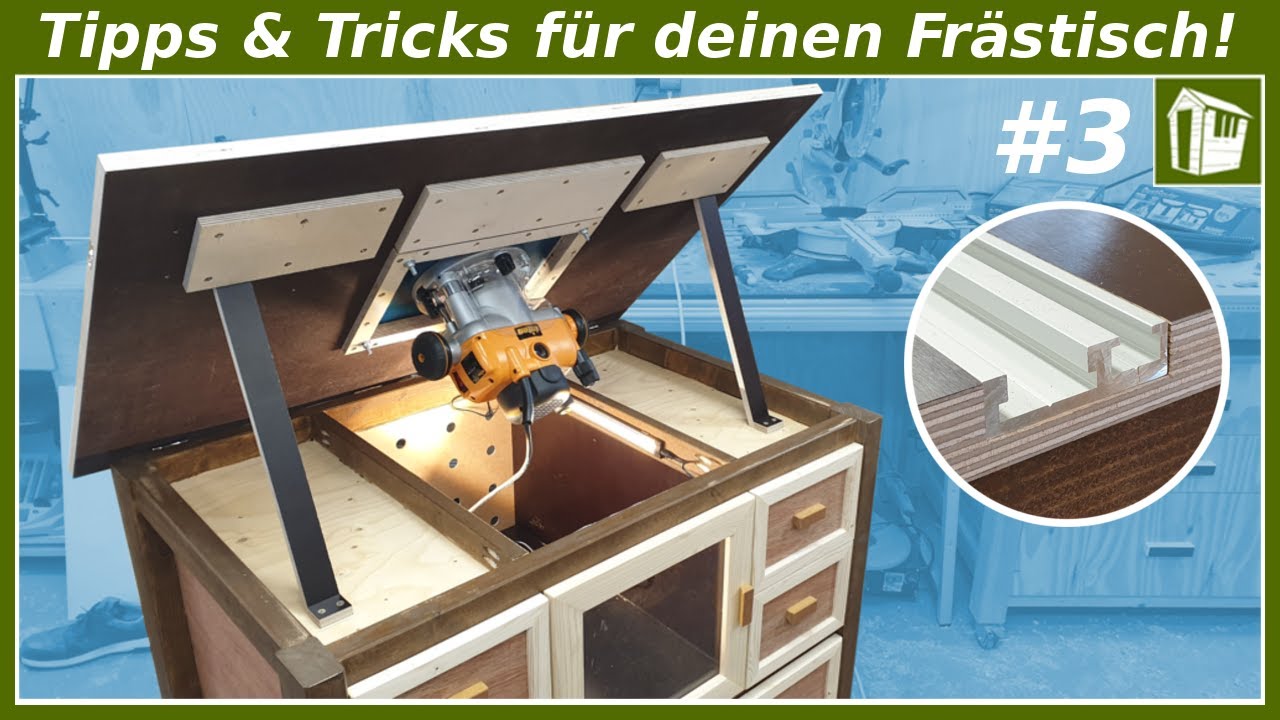 Fr&auml;stisch selber bauen | DIESE Funktionen sind N&Uuml;TZLICH! Werkstatt einrichten DIY