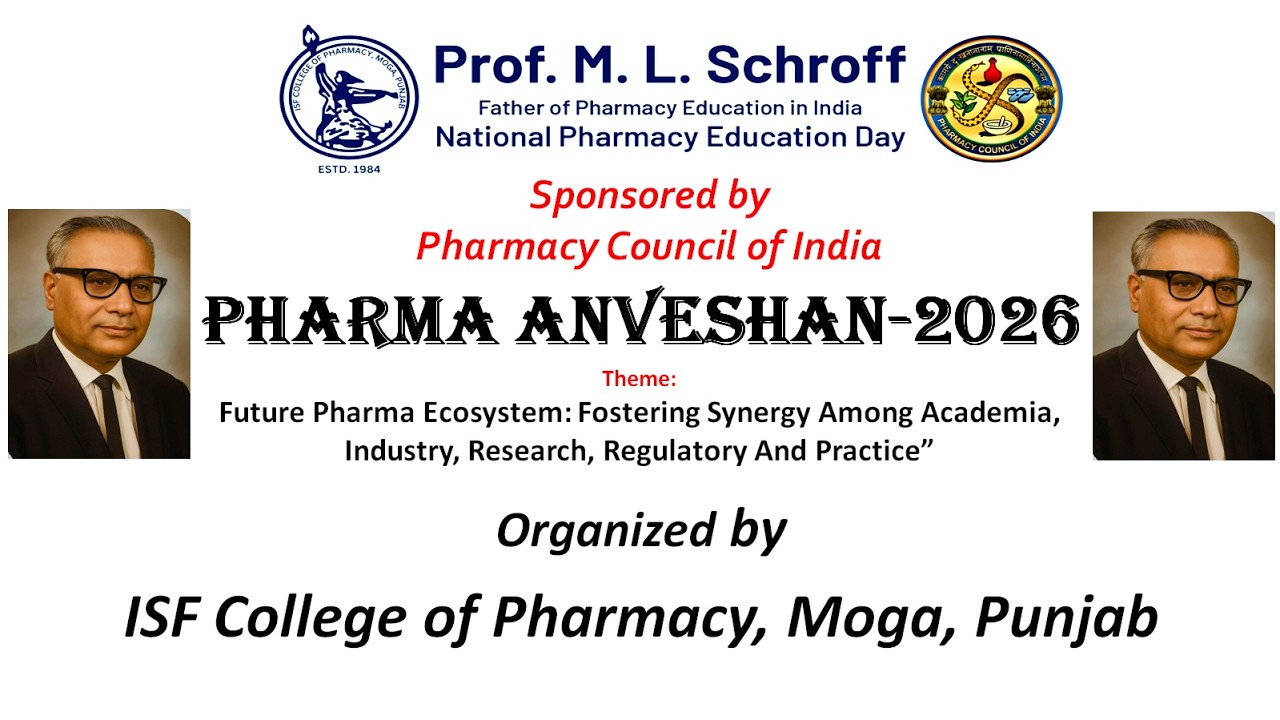 Live Pharma Anveshan 2026 #isfcp #isfcollegeofpharmacy #live