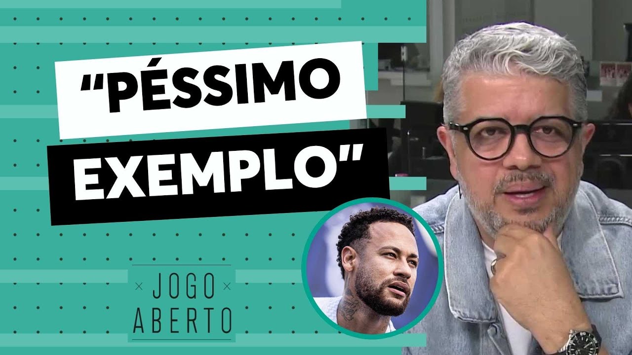 &ldquo;P&eacute;ssimo exemplo&rdquo;: Heverton Guimar&atilde;es critica Neymar ap&oacute;s atitudes e falas em Santos x Flamengo