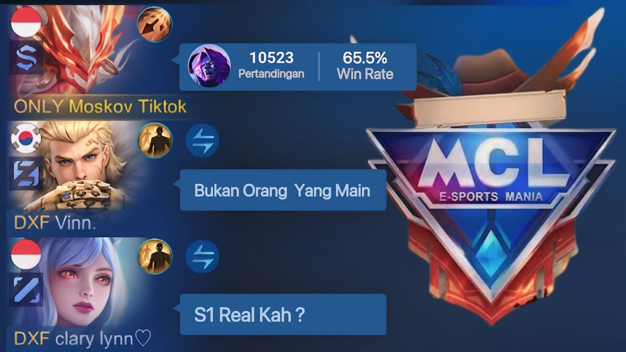 REAKSI 1 TIM KETIKA KETEMU MOSKOV TIKTOK DI MCL🏆