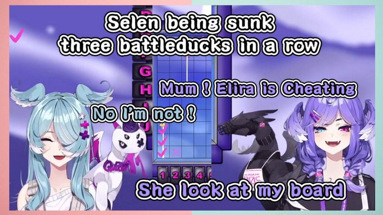 Selen kind of being bully by Elira cuz she's dumb in BATTLEDUCKS【Selen Tatsuki | NijisanjiEN】