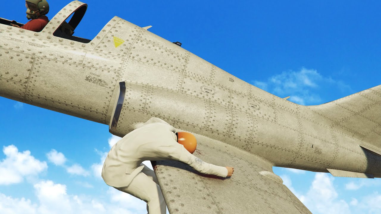 HOLD ON TO THE PLANE! (GTA 5 Funny Moments)