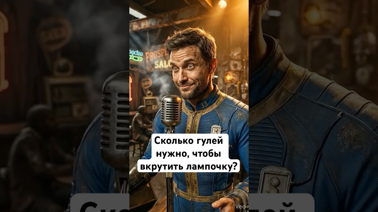 Сколько гулей нужно чтобы вкрутить лампочку? #ai #veo3 #fallout #gaming