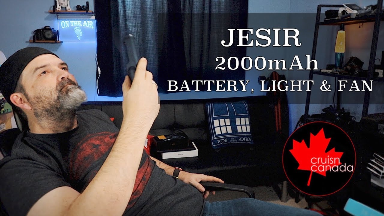 Cool Travel Gadget! Jesir 2000mAh Battery, Light and Personal Fan