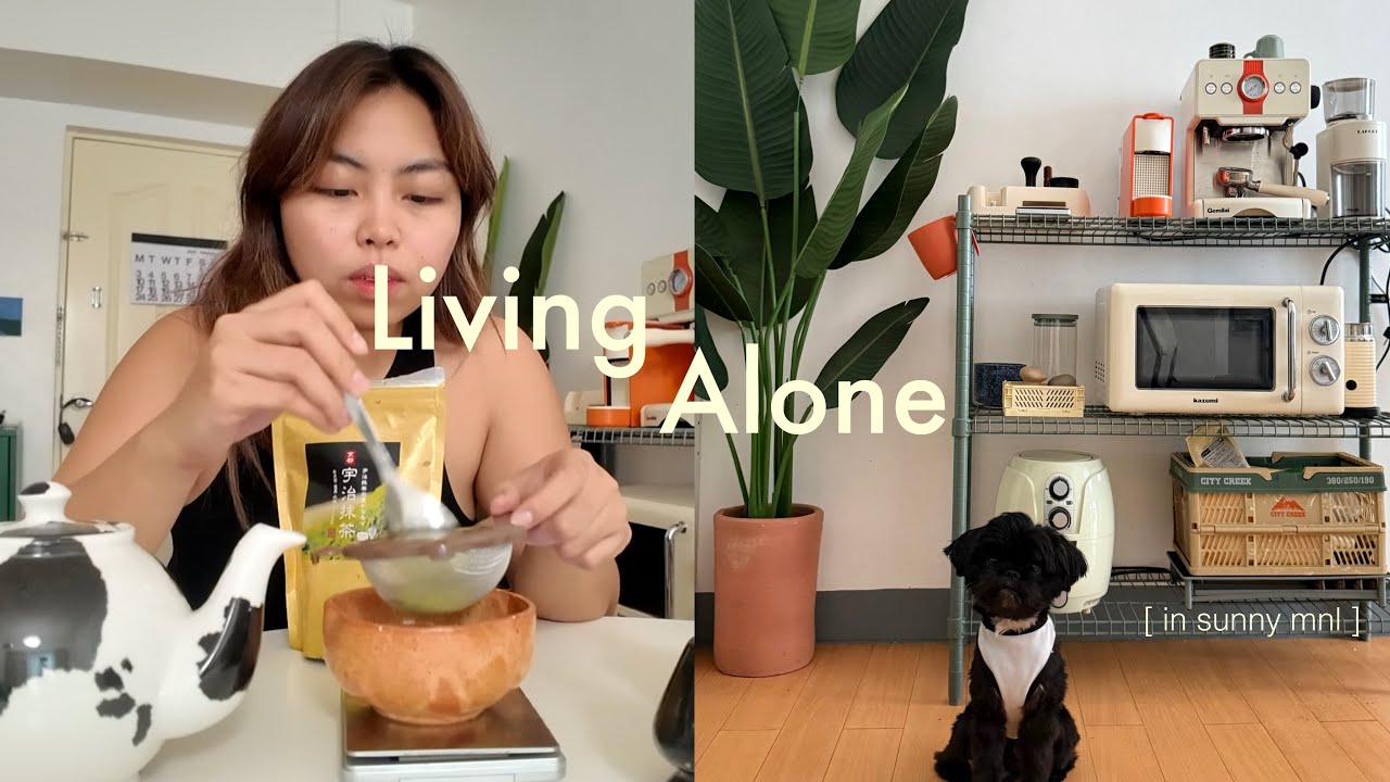 Living Alone in Manila • new coffee corner, what i eat, making matcha & slow mundane days 🍵