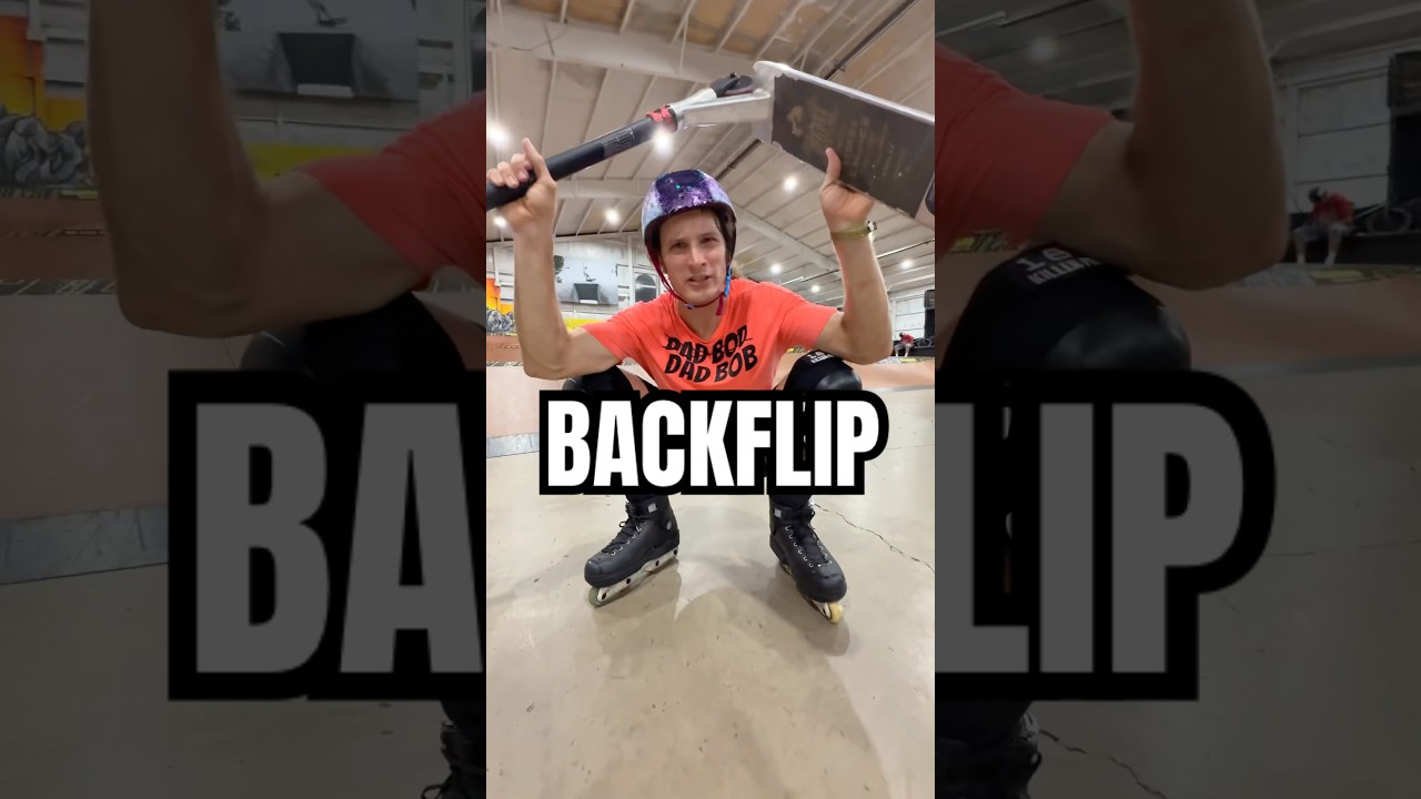 BACKFLIP ON SCOOTER & ROLLERBLADES 😂