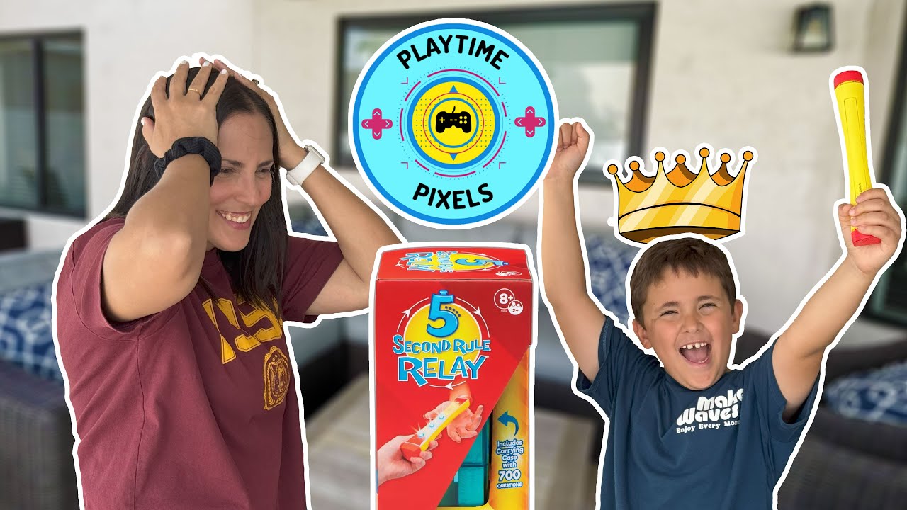 Quick Thinking Showdown: 5 Second Rule Relay Mother & Son Game Challenge!