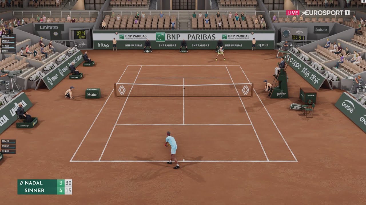 RG 2020 || 🇪🇸 Надаль против Синнера 🇮🇹 ПЕРВАЯ ВСТРЕЧА в Tennis Elbow 4 🔥😍👀