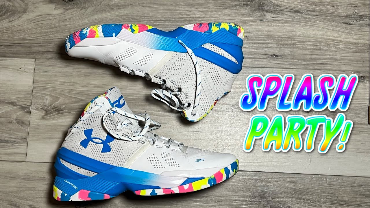 CURRY RETRO 2 SPLASH PARTY! The BEST outdoor hoop shoe!