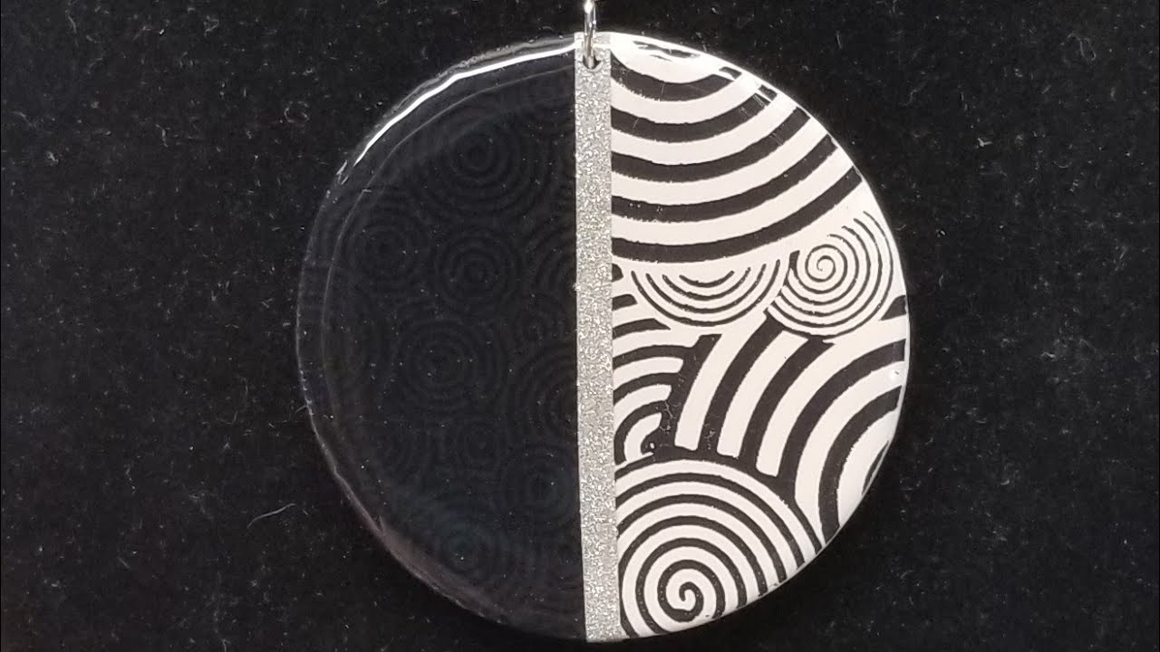 polymer clay pendant 29
