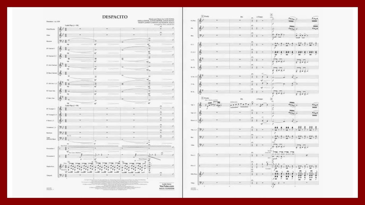 Despacito by Luis Fonsi feat. Justin Bieber | Arr. Paul Murtha