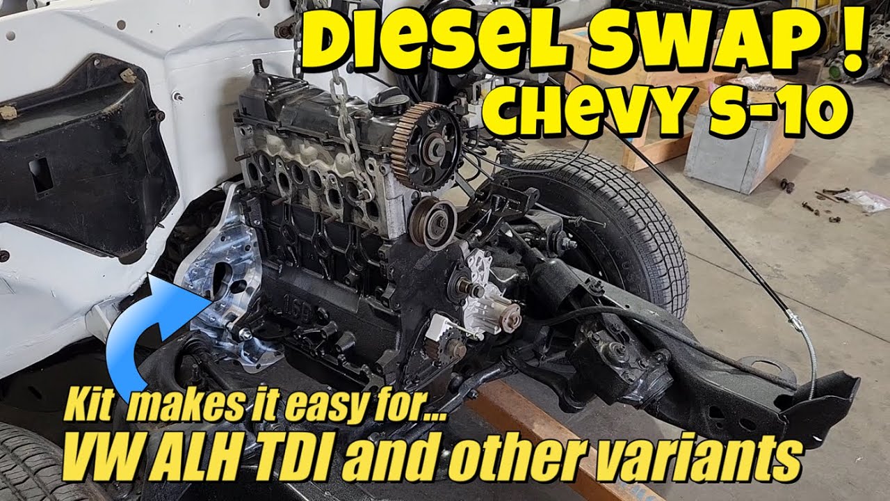 S5 E32. We drop a diesel engine in our 1989 Chevy S-10 pickup.  Part 1